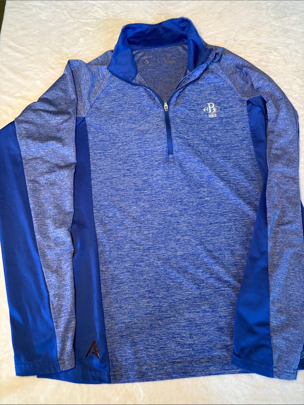 Antigua Desert Dry Blue Women's Quarter-Zip Performance Jacket Golf Medium